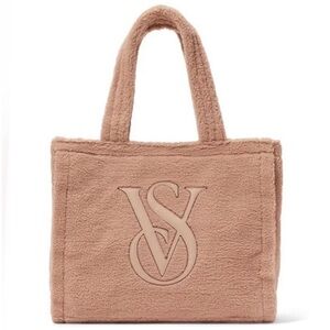 Victoria Secret Tan Sherpa Tote Bag